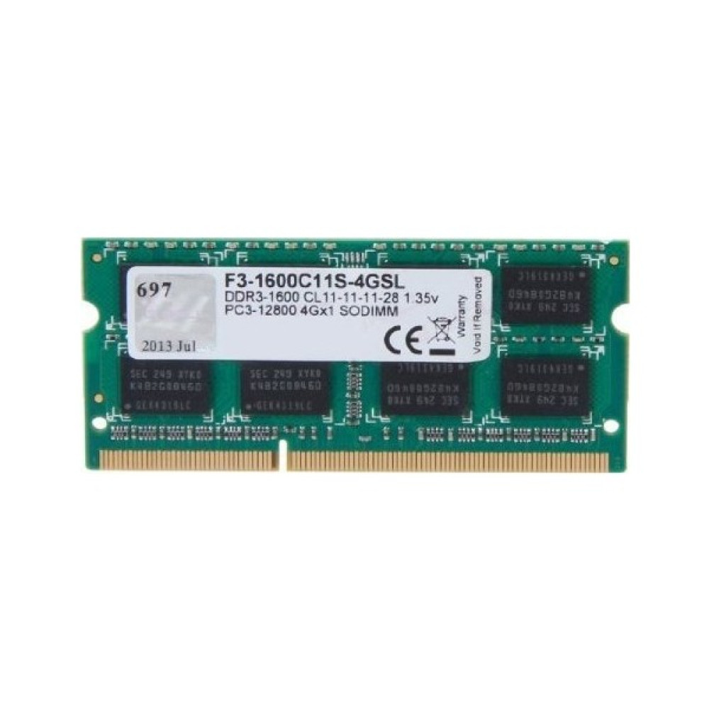 GSKILL Value DDR3L-1600Mhz 1.35V Low Voltaj CL11 4GB SO-DIMM (F3-1600C11S-4GSL) RAM Bellekler Fiyatı