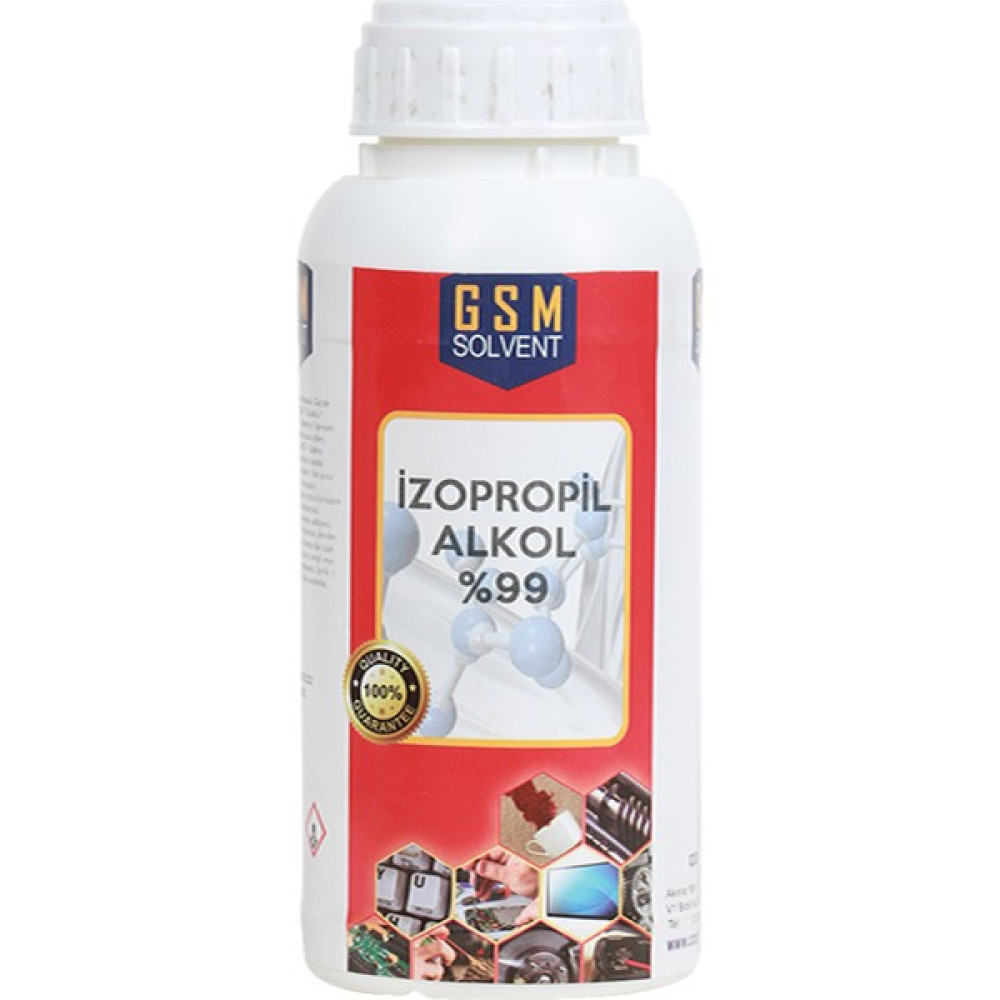 GSM Solvent Izo Propil Alkol %99,9 Ipa 500 ml Oto Boyaları Fiyatı