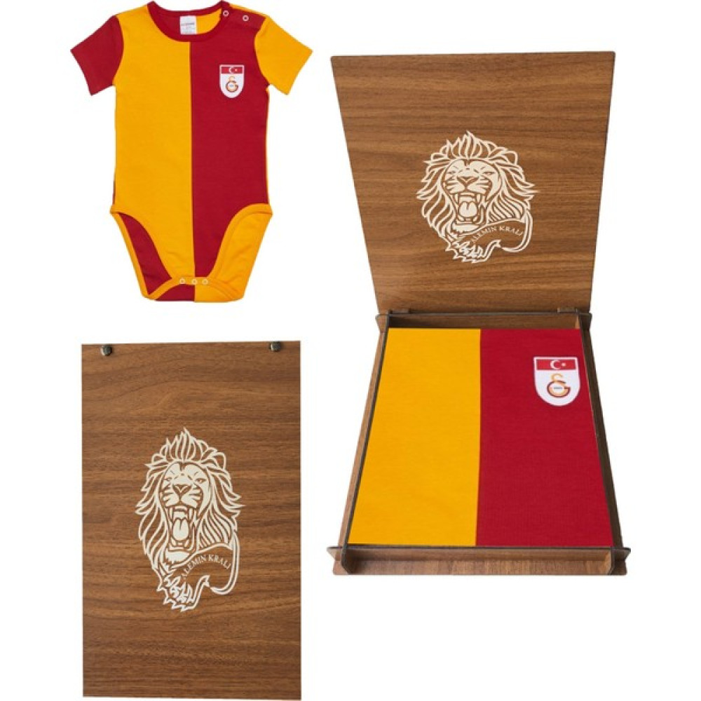 Gsstore Galatasaray Bebek Metin Oktay Forma Zıbın Aslan Ahşap Kutulu Bebek Body Fiyatı