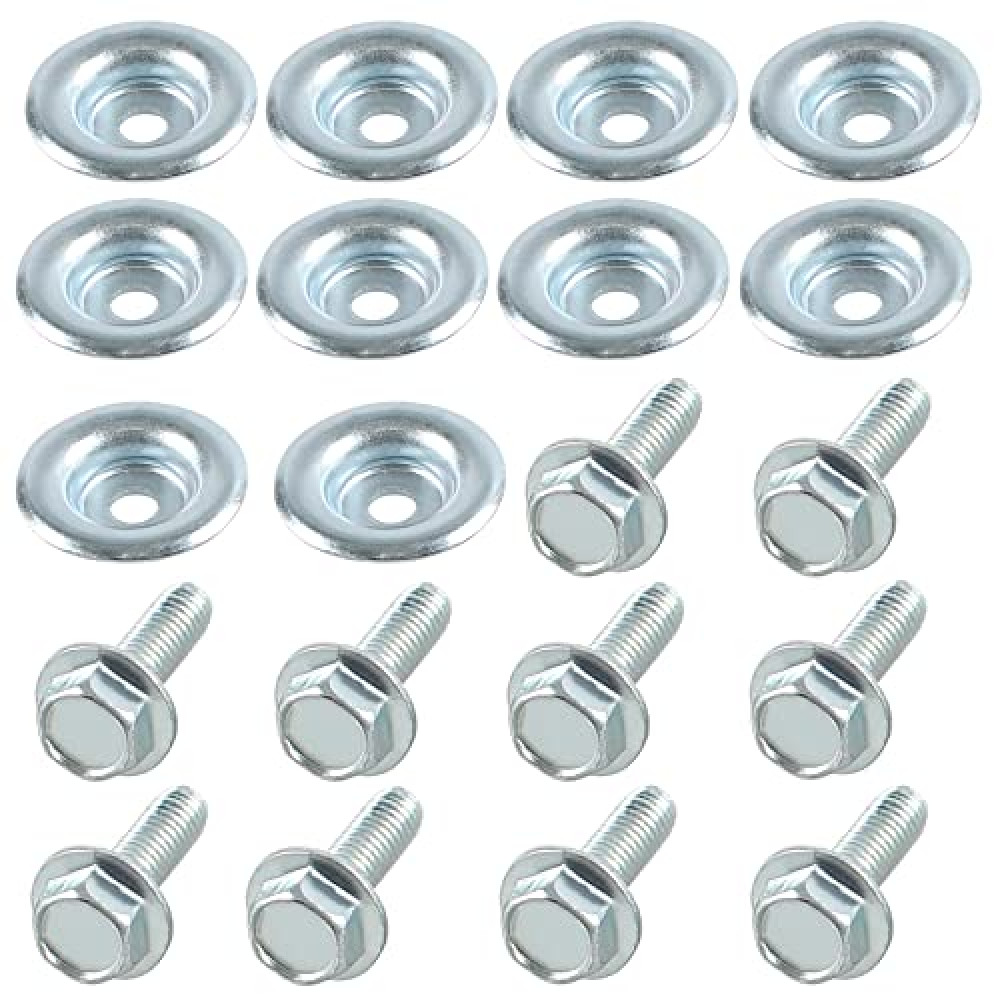 GSTP 20 Piece Set UTV Skid Plate Washer and Bolt Kit Compatible with Polaris RZR 570 800 900 XP 1000 Turbo Ranger General RS1 (10 Washers and 10 Bolts)