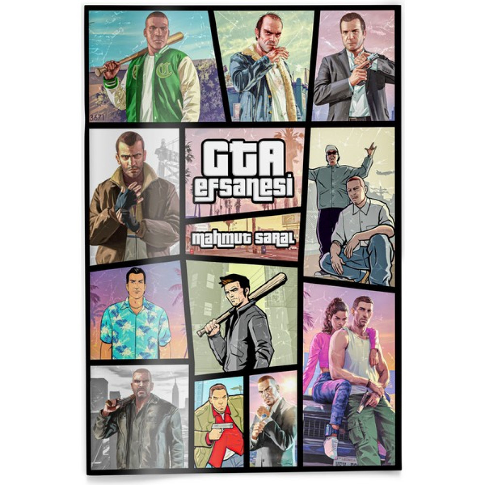 Gta Efsanelerı Gta Posteri ve 28 Adet Kart - Çok Renkli Oyun Takımları Fiyatı