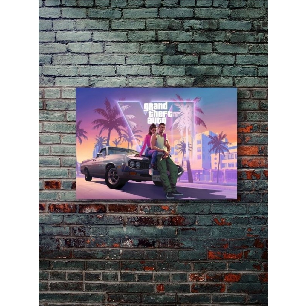 Gta Iv (Grand Theft Auto 6) - Oyun / Gaming Posterleri, Özel Tasarım Kağıt Poster, Duvar Sanatı - 30x40 Diğer Fiyatı