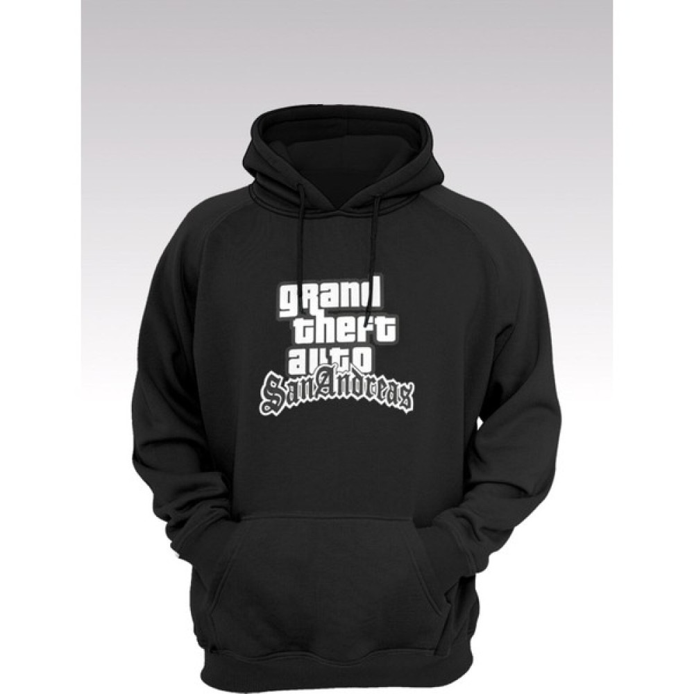 Gta San Andreas 57 Siyah Kapşonlu Sweatshirt - Hoodie Erkek Sweatshirt Fiyatı