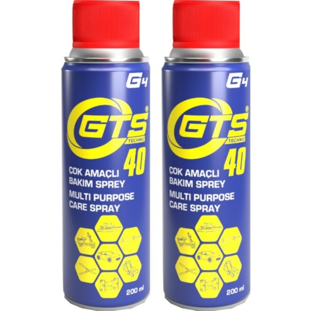 GTS 2'li Gts Technic Gts-40 Çok Amaçlı Genel Bakım Spreyi - 200 ml Oto Boyaları Fiyatı