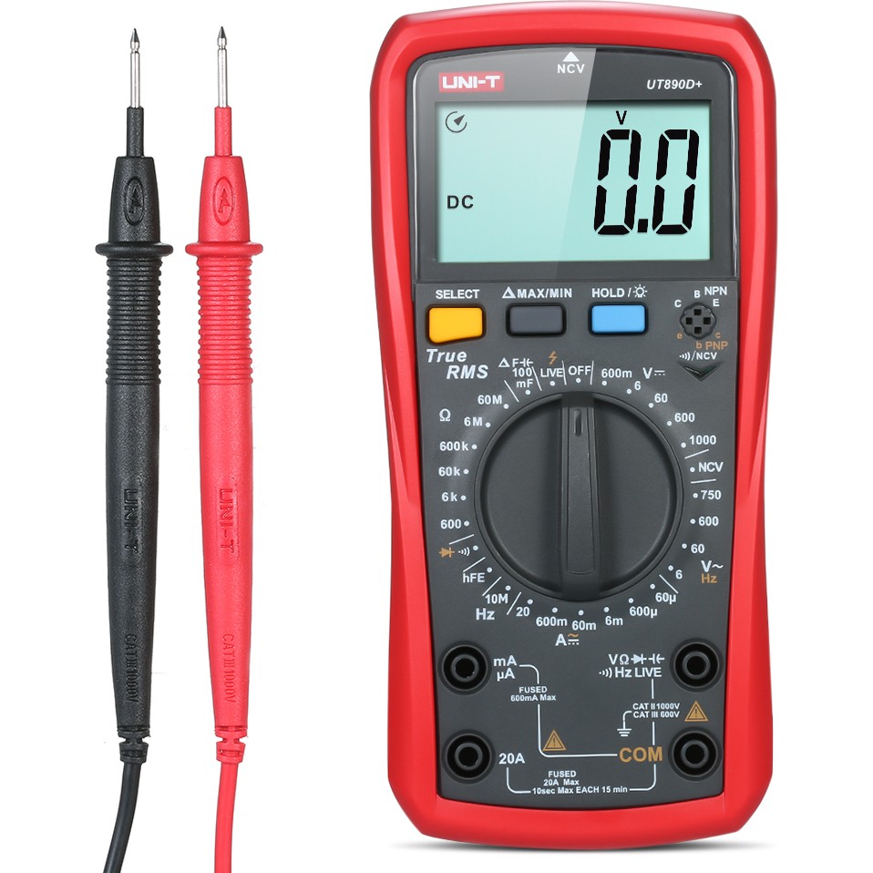 Guangdong Spirit Unı-T UT890D+DIJITAL Multimetre True Rms El Tipi Mini Metre Ac Dc Voltmetre Ampermetre Yüksek Doğruluk Ölçümü Ac/dc Voltaj Akım Di... Diğer Fiyatı