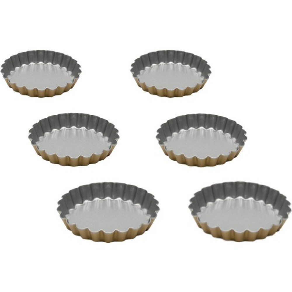 Guardini Anto Mini 6'lı Tart Kalıbı Silver Gold 12 cm Kek Kalıpları Fiyatı