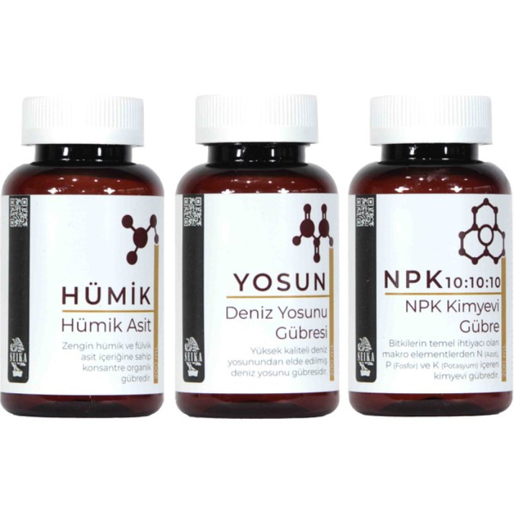 Gübre Paketi - HÜMİK+YOSUN+NPK 10:10:10 (300 ML) Gübre Fiyatı