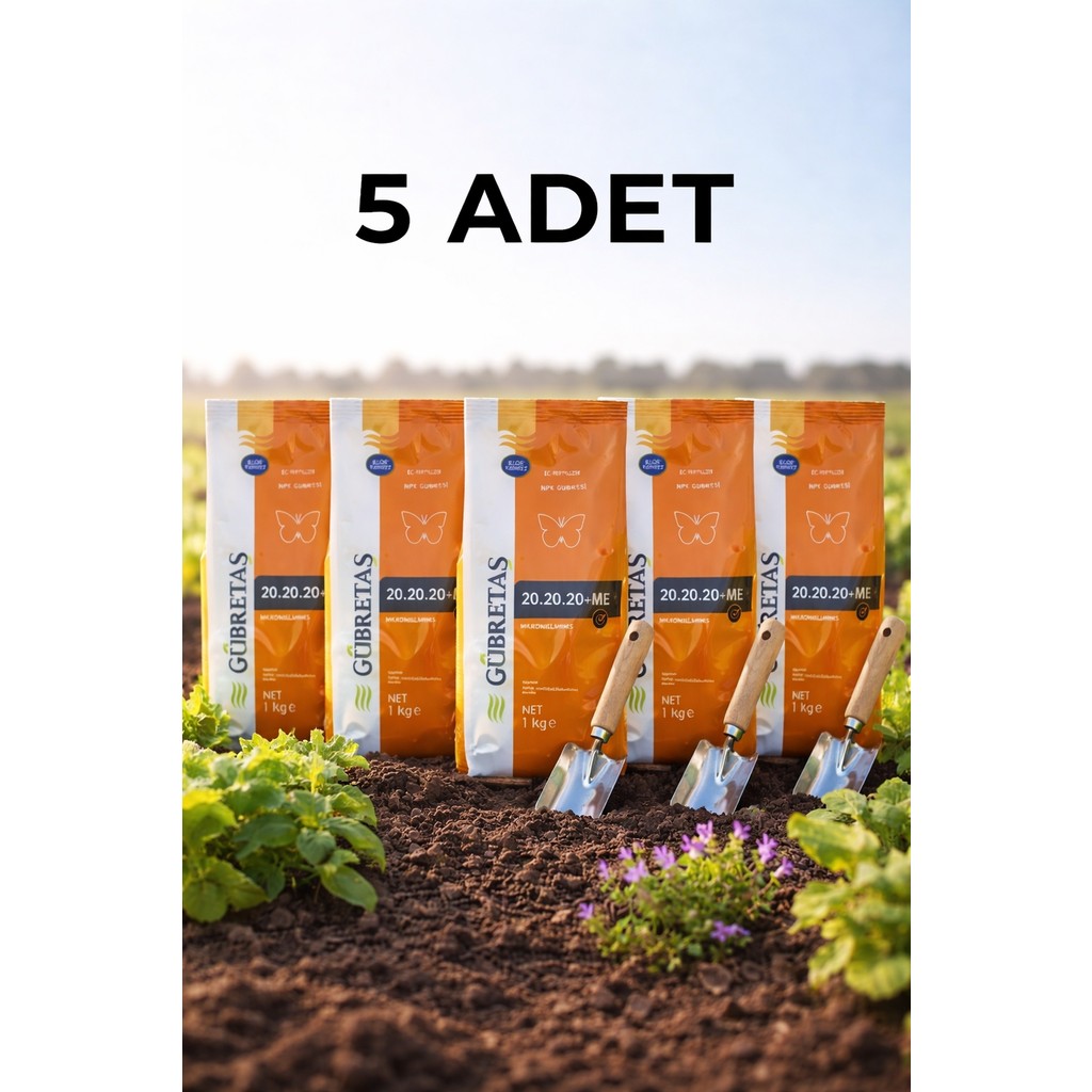 Gübretaş 5 Adet Gübretaş 20-20-20 Npk Gübresi 1 Kg,orjinalpaket Diğer Fiyatı