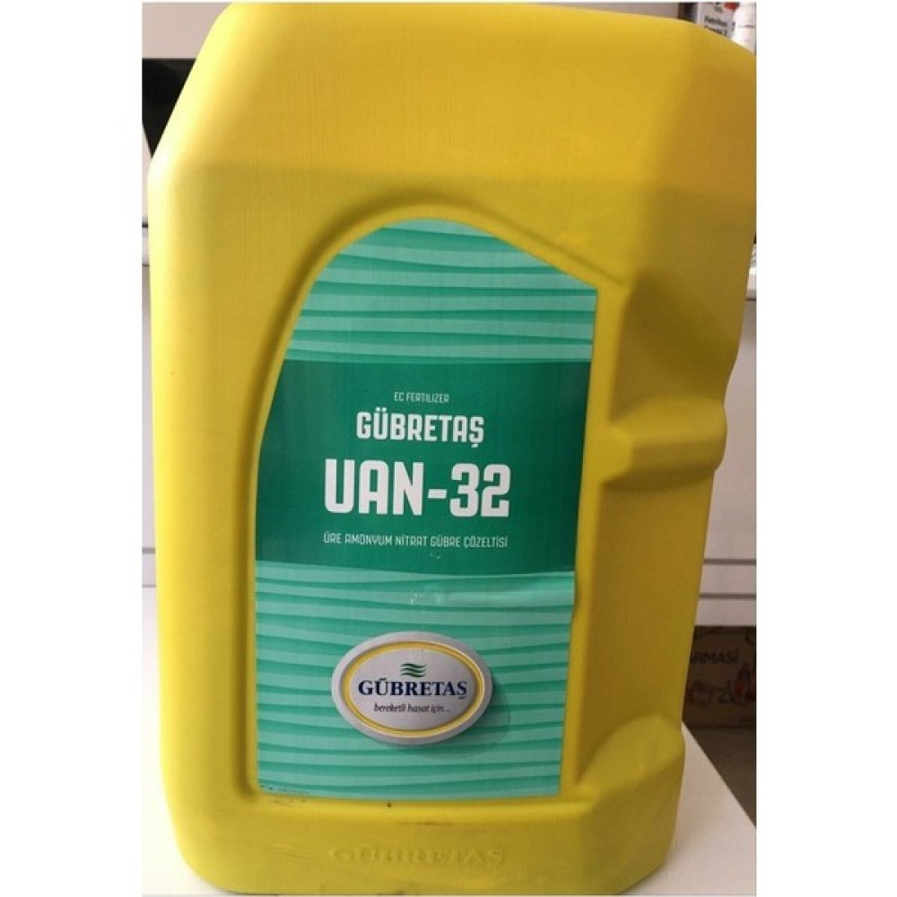 Gübretaş Uan-32 %32 Sıvı Azot 20 Lt - Şeffaf Gübre Fiyatı