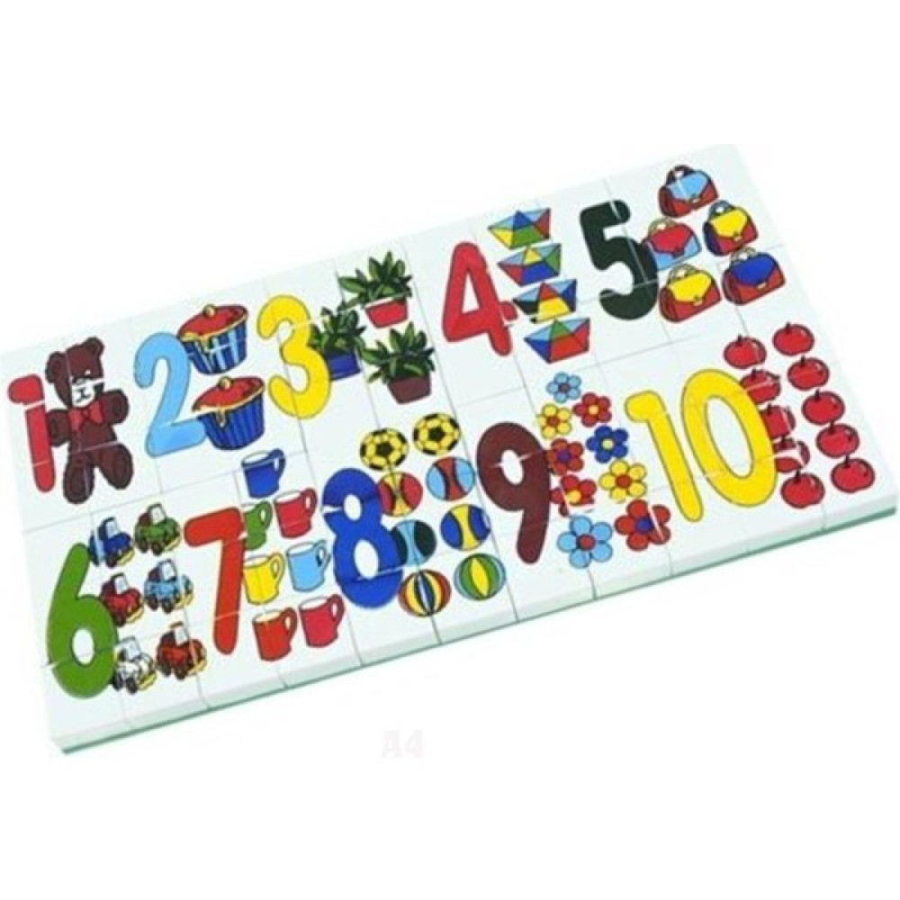 Güçlü Toys LEGO Tipi Resimli Puzzle 67 Parça Sayılar Oto Boyaları Fiyatı