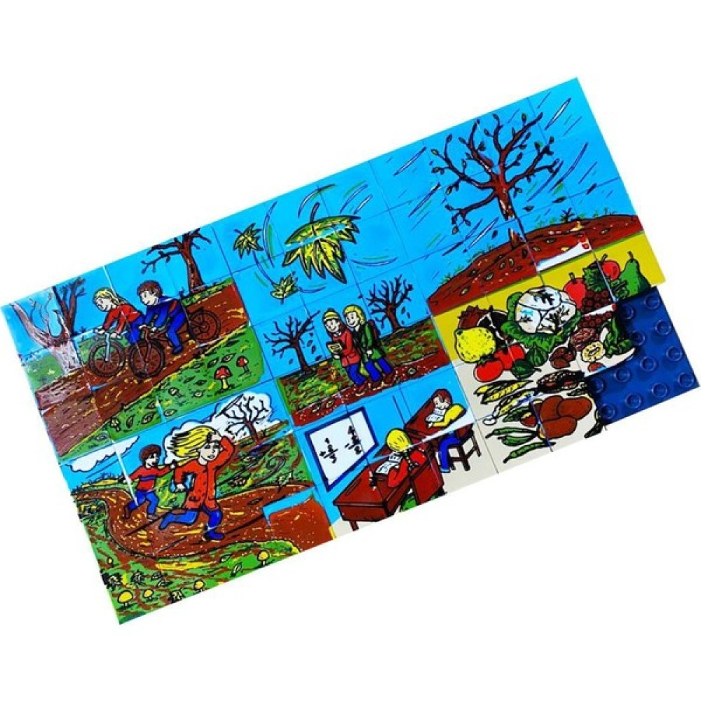 Güçlü Toys LEGO Tipi Resimli Puzzle 67 Parça Sonbahar Oto Boyaları Fiyatı