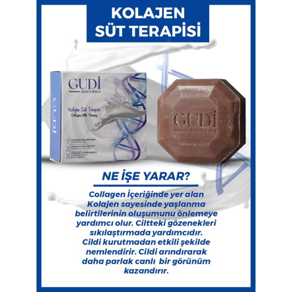 Gudi Collegen & Milk Therapy Saç ve Cilt Bakım Sabunu 120 gr Oto Boyaları Fiyatı
