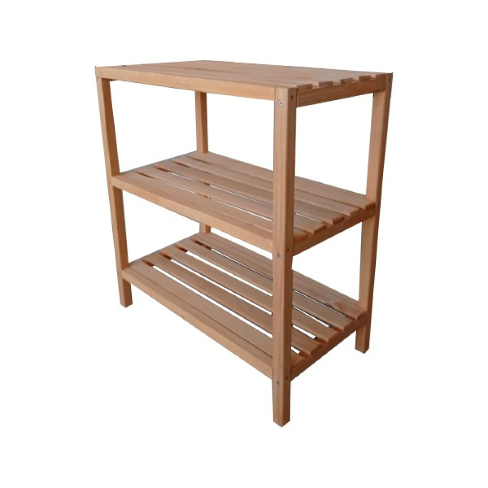 Gudy Wood 3 Katlı Ayakkabılık Ahşap Ayakkabı Dolabı - Ceviz Ayakkabılık Fiyatı