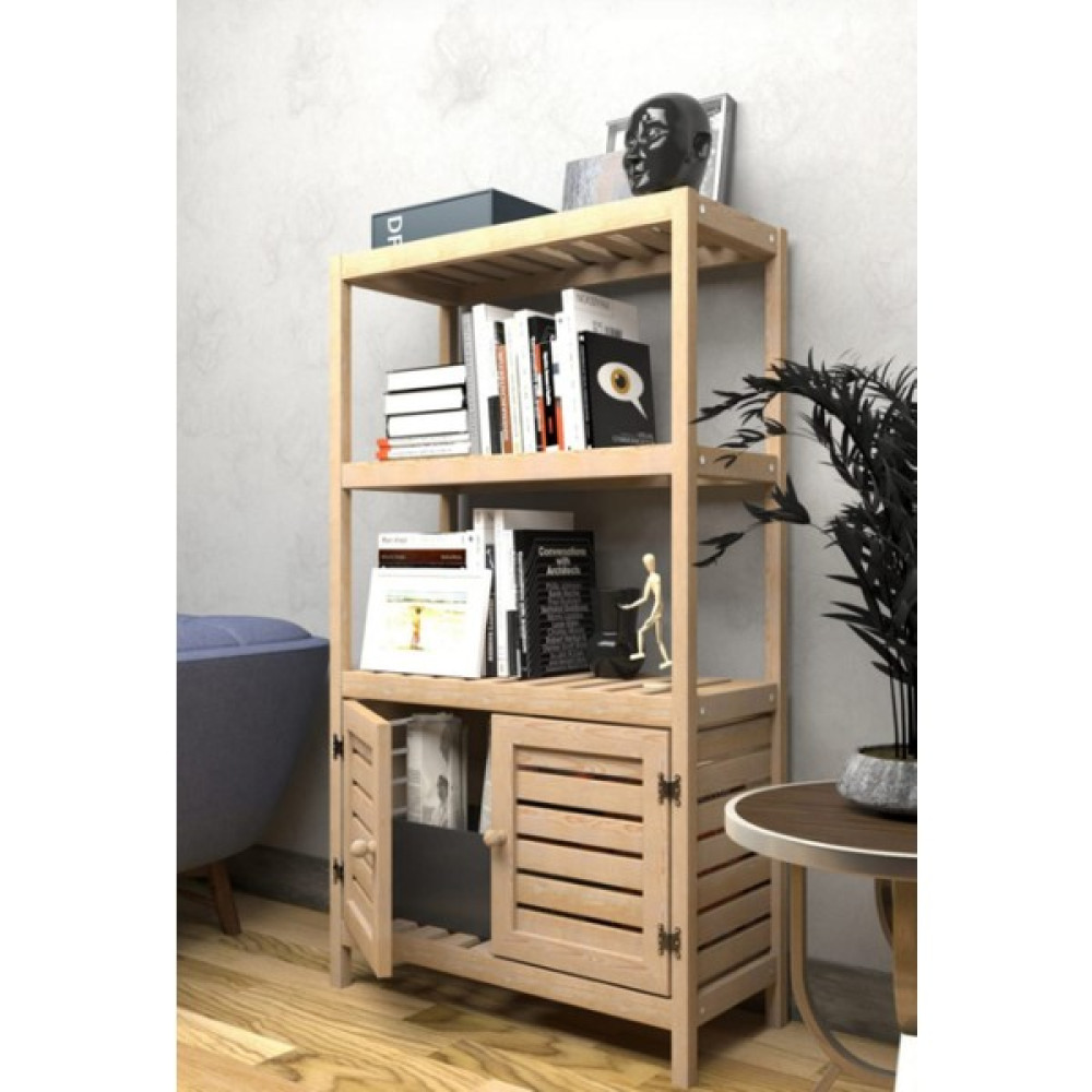 Gudy Wood Dekoratif Ahşap Çok Amaçlı Kitaplık Kitaplık Fiyatı