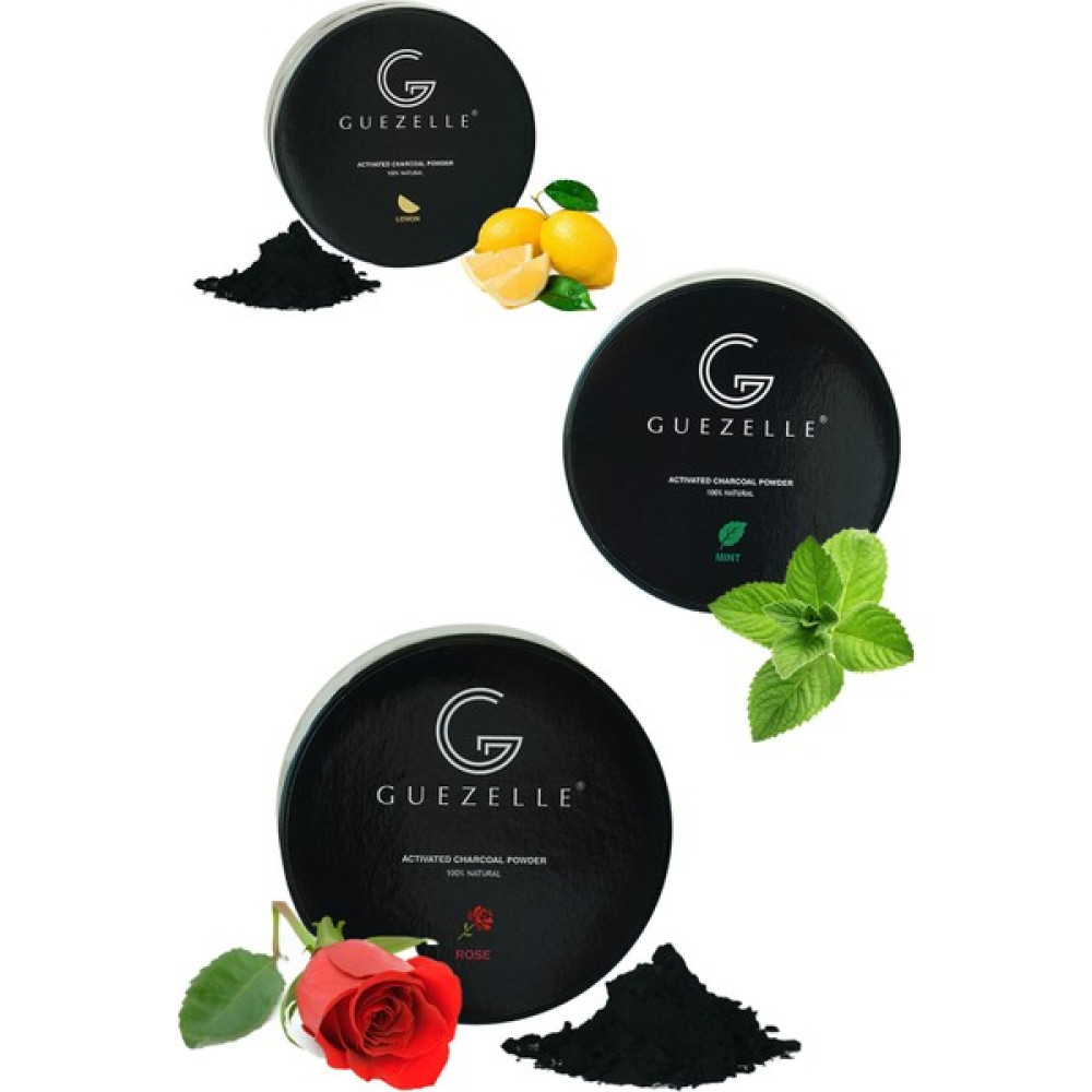 Guezelle Doğal Içerikli Diş Beyazlatma Tozu Rose / Mint / Lemon - Nane/Gül/Limon Diş Beyazlatıcılar Fiyatı