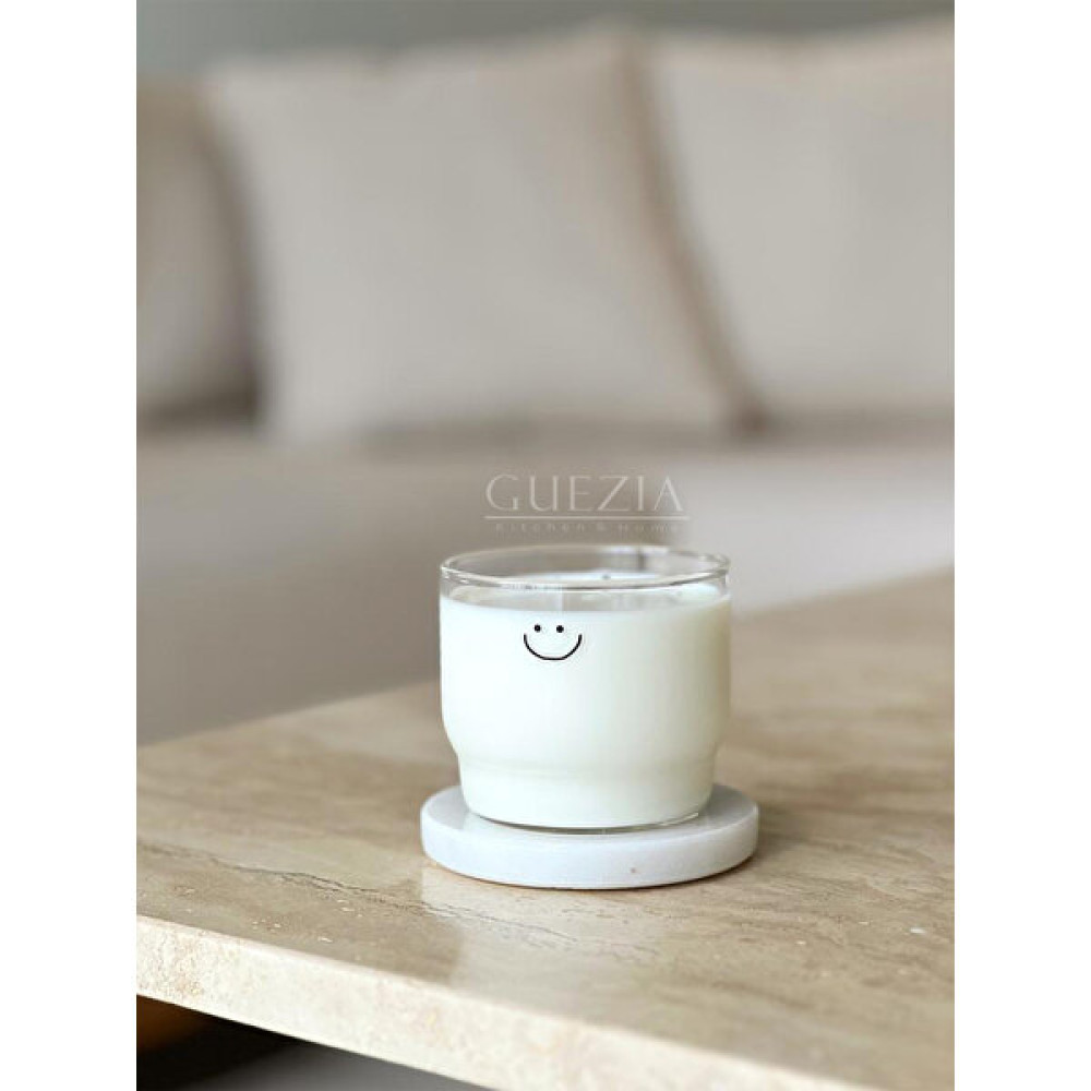 Guezia Smile Detay Bardak ve Kase Gülen Yüz Bardak Isıya Dayanıklı Borosilikat Cam 180 ml 1 Adet - Beyaz Fincan / Bardak / Kahve Takımı Fiyatı