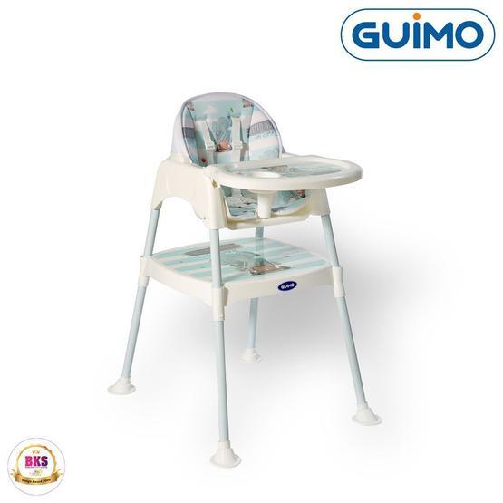 Guimo Hello World Elephant Mavi Çalışma Masalı Lüks Mama Sandalyesi