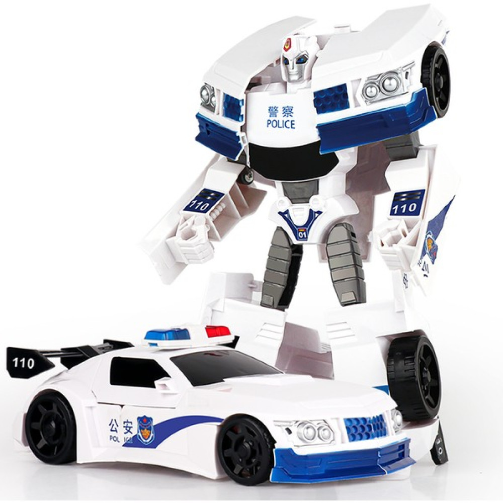 Gujing Dönüşüm Oyuncak Siyah Beyaz Polis Arabası Araba Robot King Kong Figürü (Yurt Dışından) - -- Eğitici Oyuncak Fiyatı