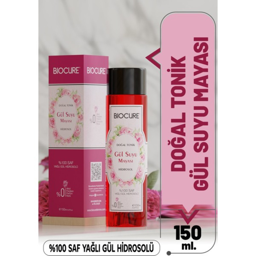 Gül Suyu Mayası %100 Saf Yağlı Gül Hidrosolü - Aydınlatıcı ve Gözenek Sıkılaştırıcı Tonik 150 ml Cilt Temizleme ve Peeling Fiyatı