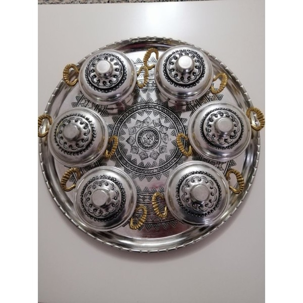 Gülayşenin Dünyası Mardin Bakır Kahvaltılık Mezelik Kapaklı Kase - Gümüş Kase Fiyatı