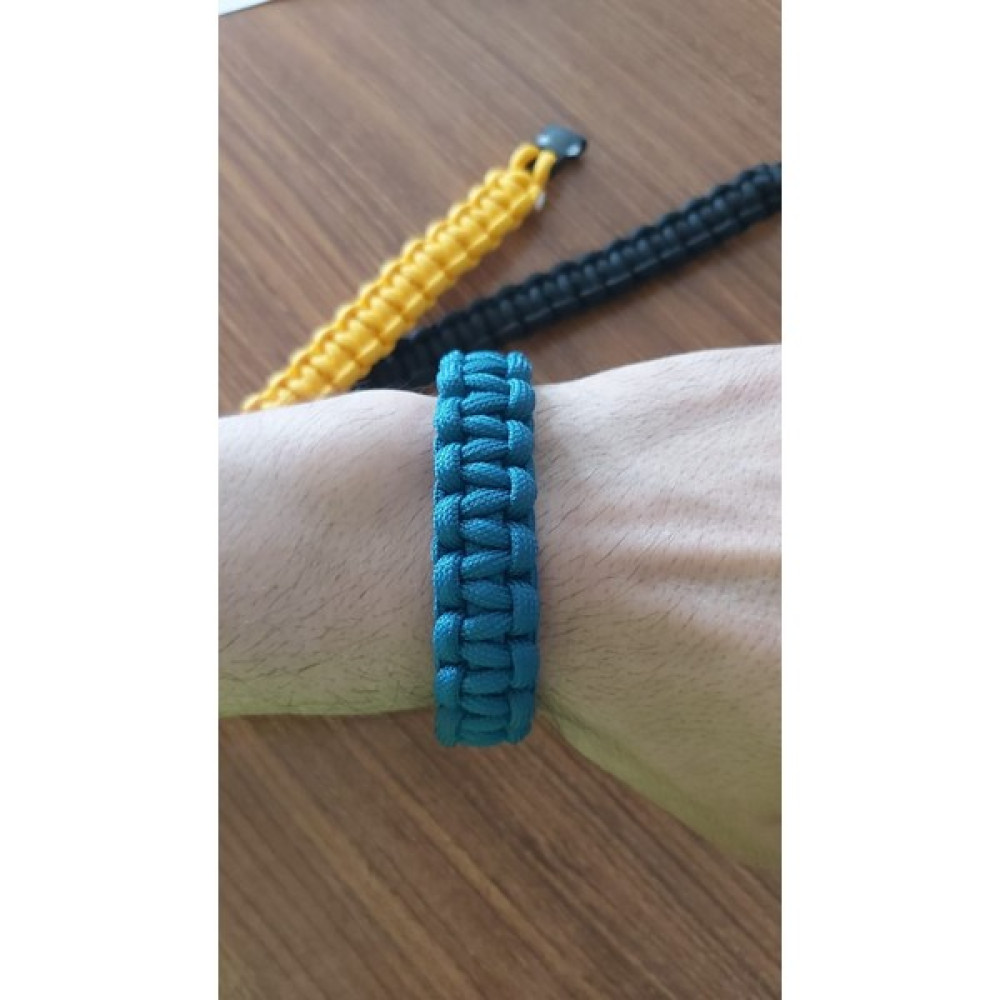 Gülbağı Hediyelik Eşya Yeşil Renkli Paracord Örme Bileklik (Klipsli-Unisex) Saat ve Bileklik Aksesuarı Fiyatı