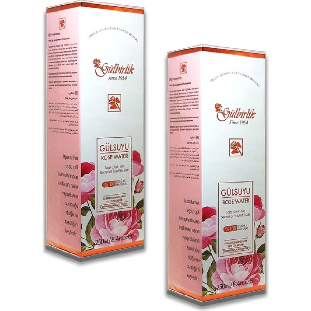 Gülbirlik Gül Suyu 250 ml 2 Adet Cilt Temizleme ve Peeling Fiyatı