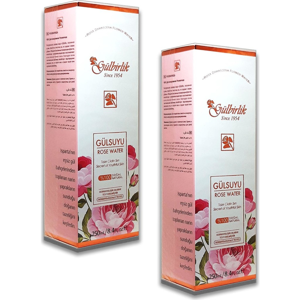 Gülbirlik Gül Suyu 250 ml 2 Adet Cilt Temizleme ve Peeling Fiyatı
