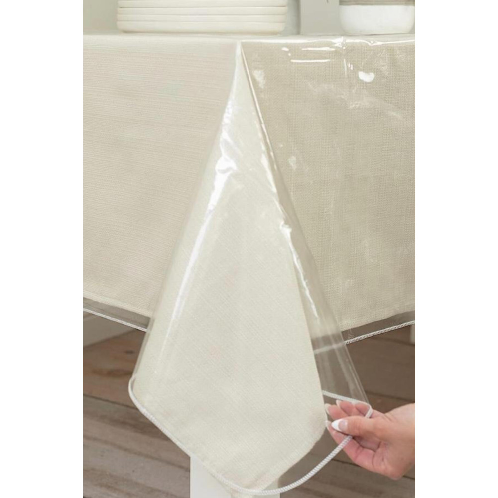 Gülce Home Collection Pvc Silinebilir Masa Örtüsü Süs Dikişli 150x180 Beden Masa Örtüsü Fiyatı