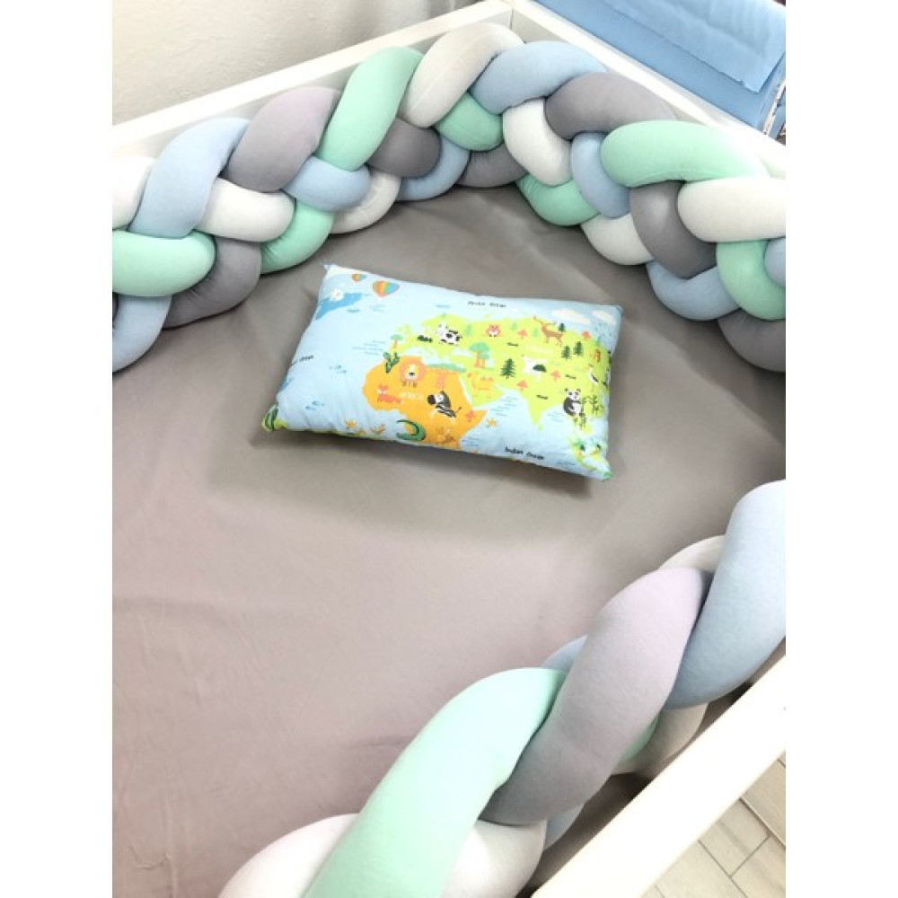 Guldesıgnstore 4 Lü Model Örgü Koruma Bebe Mavi-Su Yeşili-Beyaz-Gri - 22 x 580 cm Oto Boyaları Fiyatı