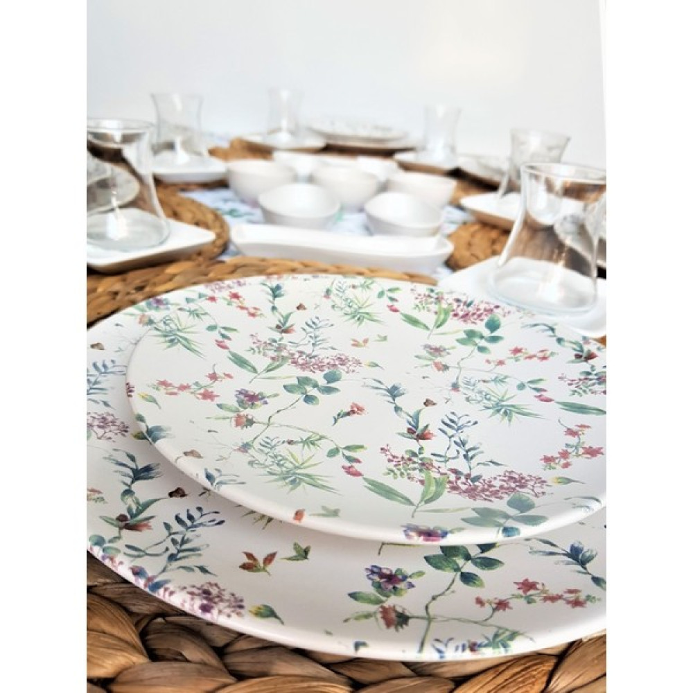 Gulhanile Flowers Mat Beyaz Kahvaltı Takımı 33 Parça 6 Kişilik Kahvaltı Takımı Fiyatı