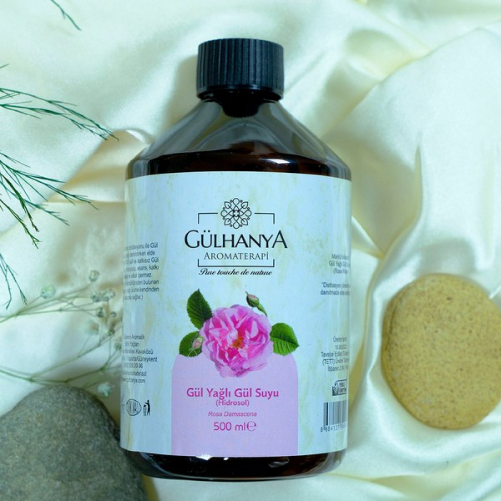 Gülhanya Aromaterapi Saf Gül Yağlı Gül Suyu 500ML Cilt Temizleme ve Peeling Fiyatı