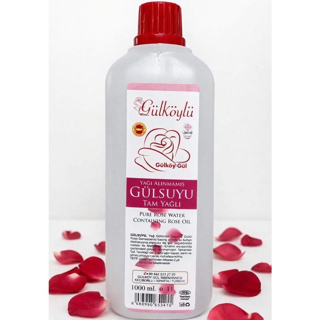 Gülköylü Tam Yağlı Gül Suyu 1 Lt (2024 YENİ SEZON) Cilt Temizleme ve Peeling Fiyatı
