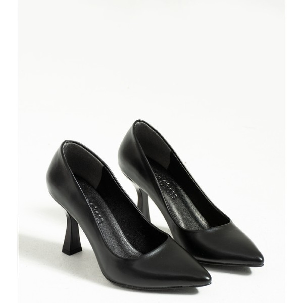 Güllü Shoes Kadın Topuklu Ayakkabı - Yüksek Topuklu Stiletto Rahat Şık ve Ince Iş Ayakkabısı Siyah Süet 8.5 cm Topuklu Ayakkabı Fiyatı