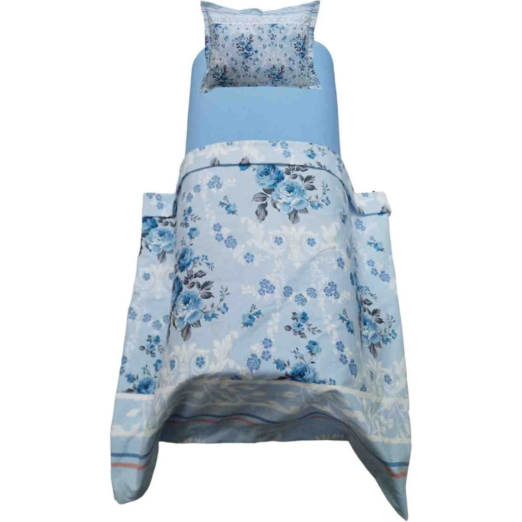 Güllüce Home %100 Pamuklu*tek Kişilik Nevresim Takımı - Açık Mavi - 160 x 240 cm Nevresim Takımı Fiyatı