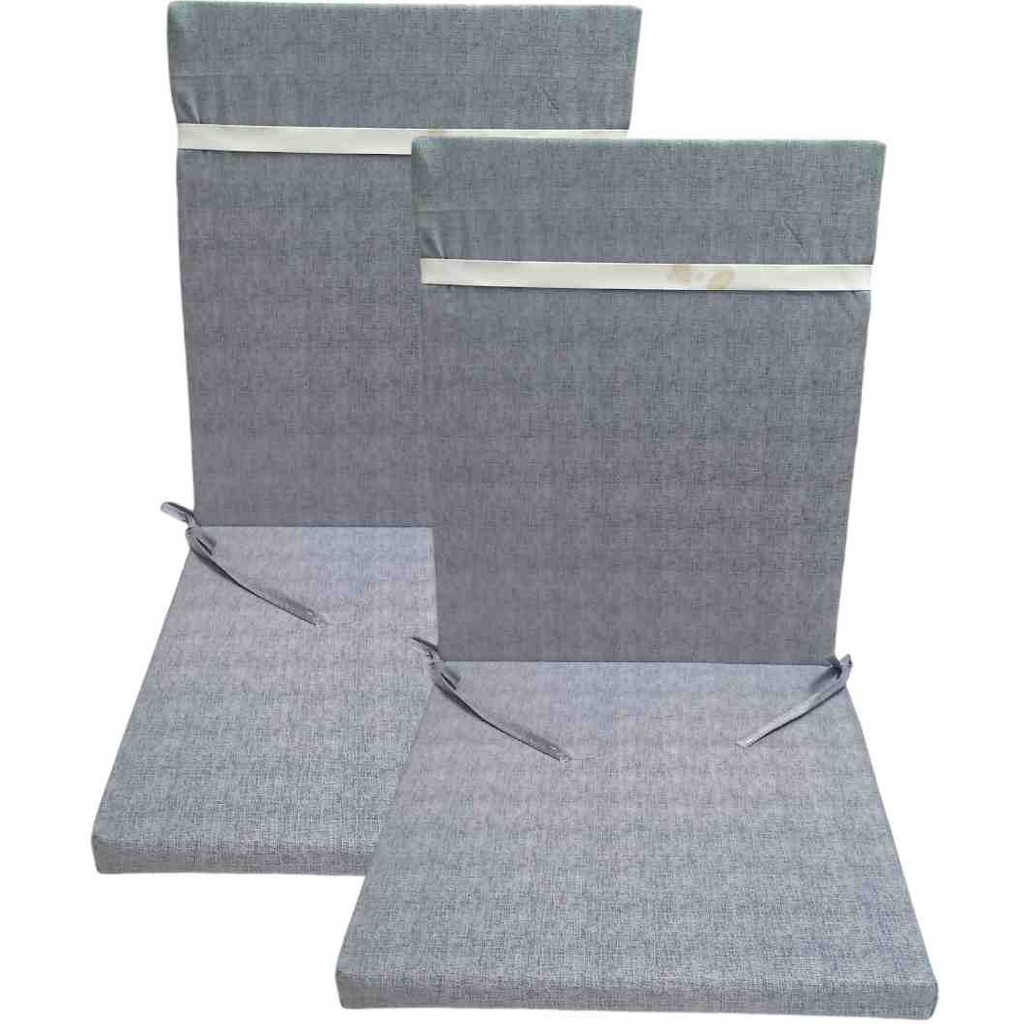 Güllüce Home 2'li Sünger Dolgulu Sandalye Minderi - 40 x 90 cm - Açık Gri Standart Sandalye Fiyatı