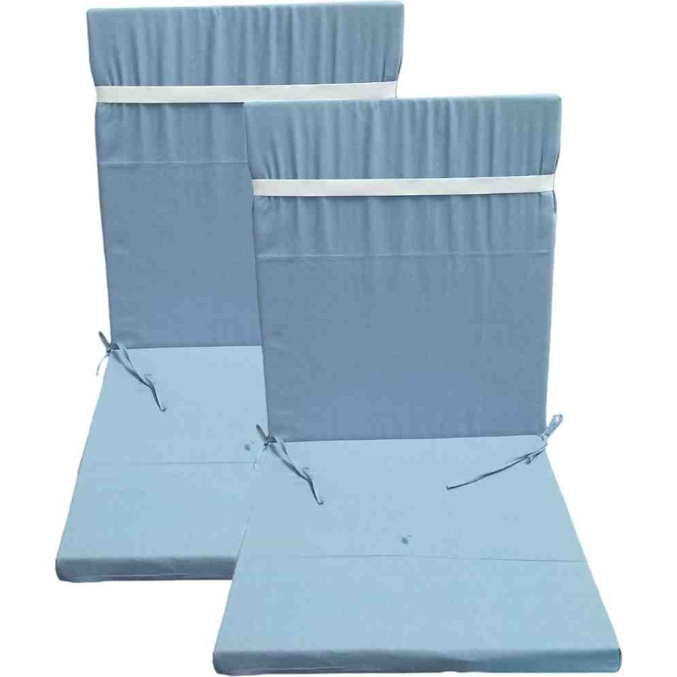 Güllüce Home 2'li Sünger Dolgulu Sandalye Minderi - 40 x 90 cm - Mavi Standart Sandalye Fiyatı
