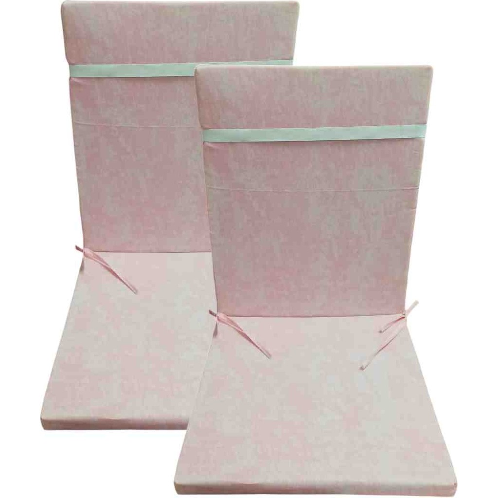 Güllüce Home 2'li Sünger Dolgulu Sandalye Minderi - 40 x 90 cm - Pembe Standart Sandalye Fiyatı
