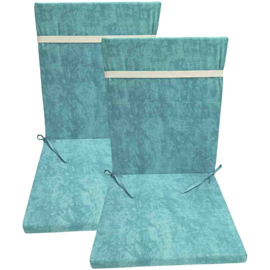 Güllüce Home 2'li Sünger Dolgulu Sandalye Minderi - 40 x 90 cm - Turkuaz Standart Sandalye Fiyatı