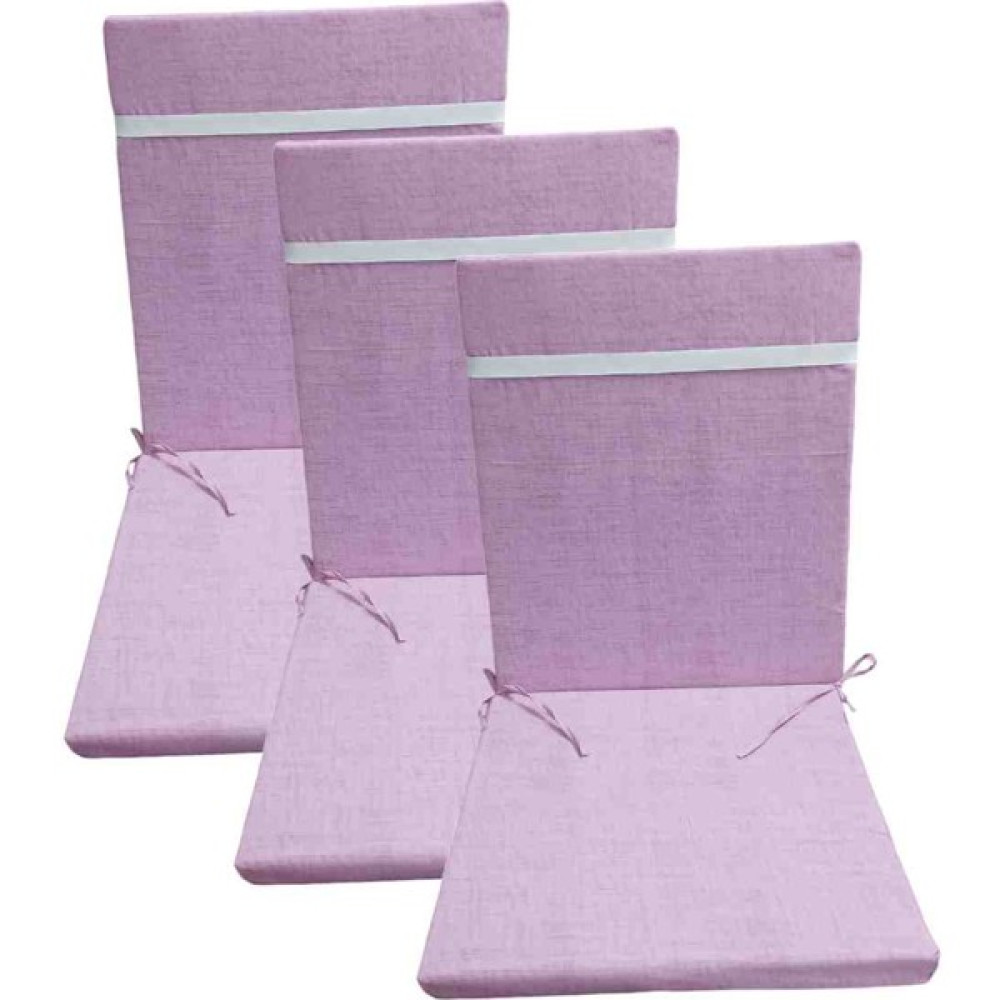 Güllüce Home 3'lü Arkalıklı Sünger Dolgulu Sandalye Minderi - 40 x 90 cm - Şeker Pembesi Salon & Oturma Odası Tekstili Fiyatı