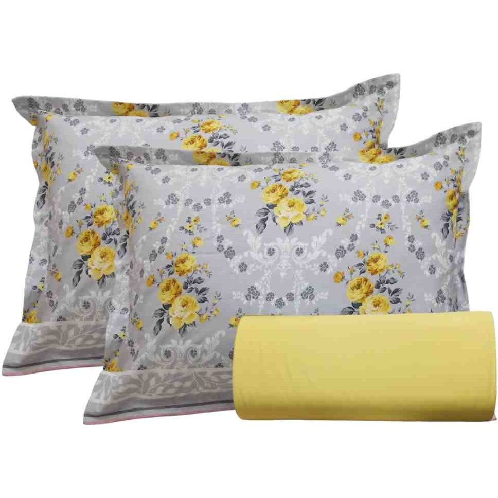Güllüce Home Çift Kişilik Lastikli Çarşaf & Volanlı Yastık Kılıfı - 180 x 200 x 30 - Sarı Yastık Kılıfı Fiyatı