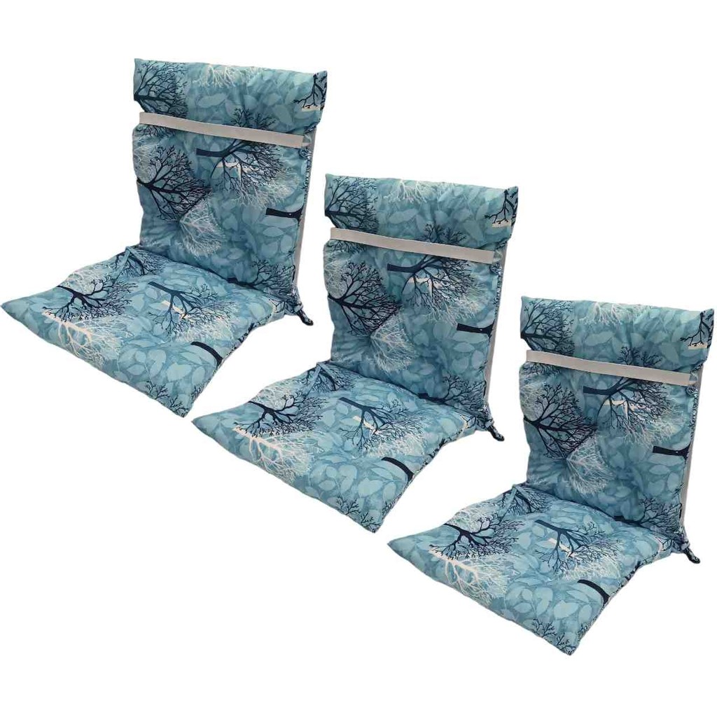 Güllüce Home Slikon Elyaf Dolgulu*arkalıklı*45 x 90*sandalye Minderi - 45 x 90 cm - Okyanus Mavi Standart Sandalye Fiyatı