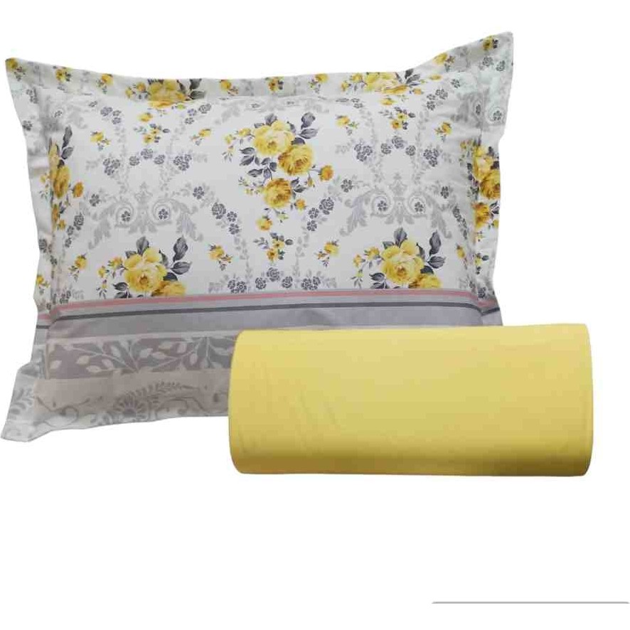 Güllüce Home Tek Kişilik Lastikli Çarşaf & Volanlı Yastık Kılıfı - 100 x 200 x 30 - Sarı Yastık Kılıfı Fiyatı