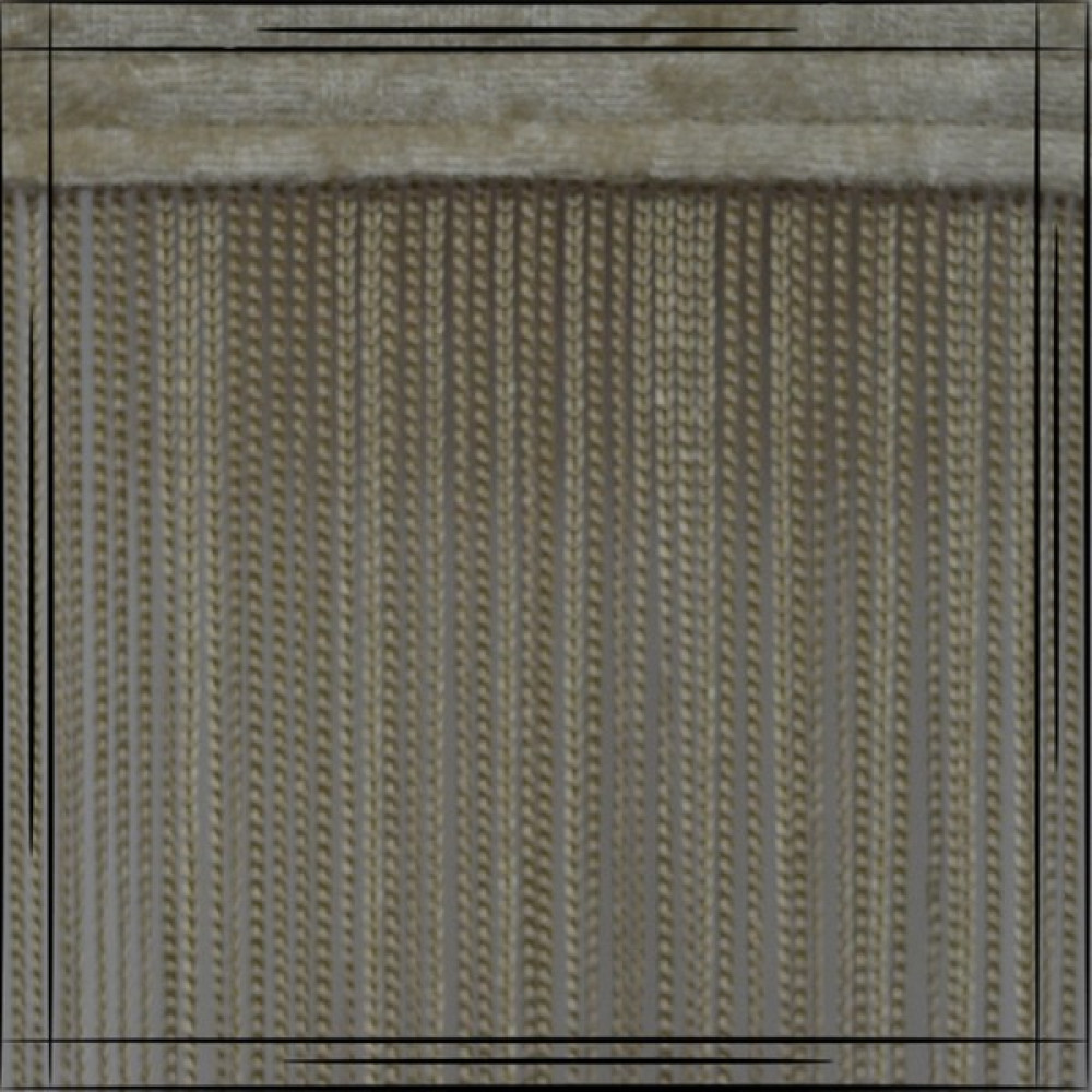Gülpınar Perde Bej Ince Zincir Ip Perde - 50 x 300 cm İp Perde Fiyatı