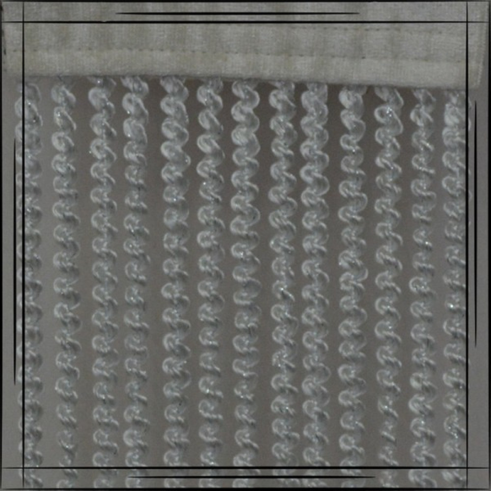 Gülpınar Perde Beyaz Gümüş Simli Bukle Ip Perde - 280 x 300 cm İp Perde Fiyatı