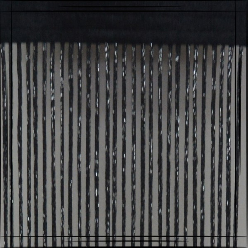 Gülpınar Perde Siyah Gümüş Simli Kalın Zincir Ip Perde - 290 x 300 cm İp Perde Fiyatı