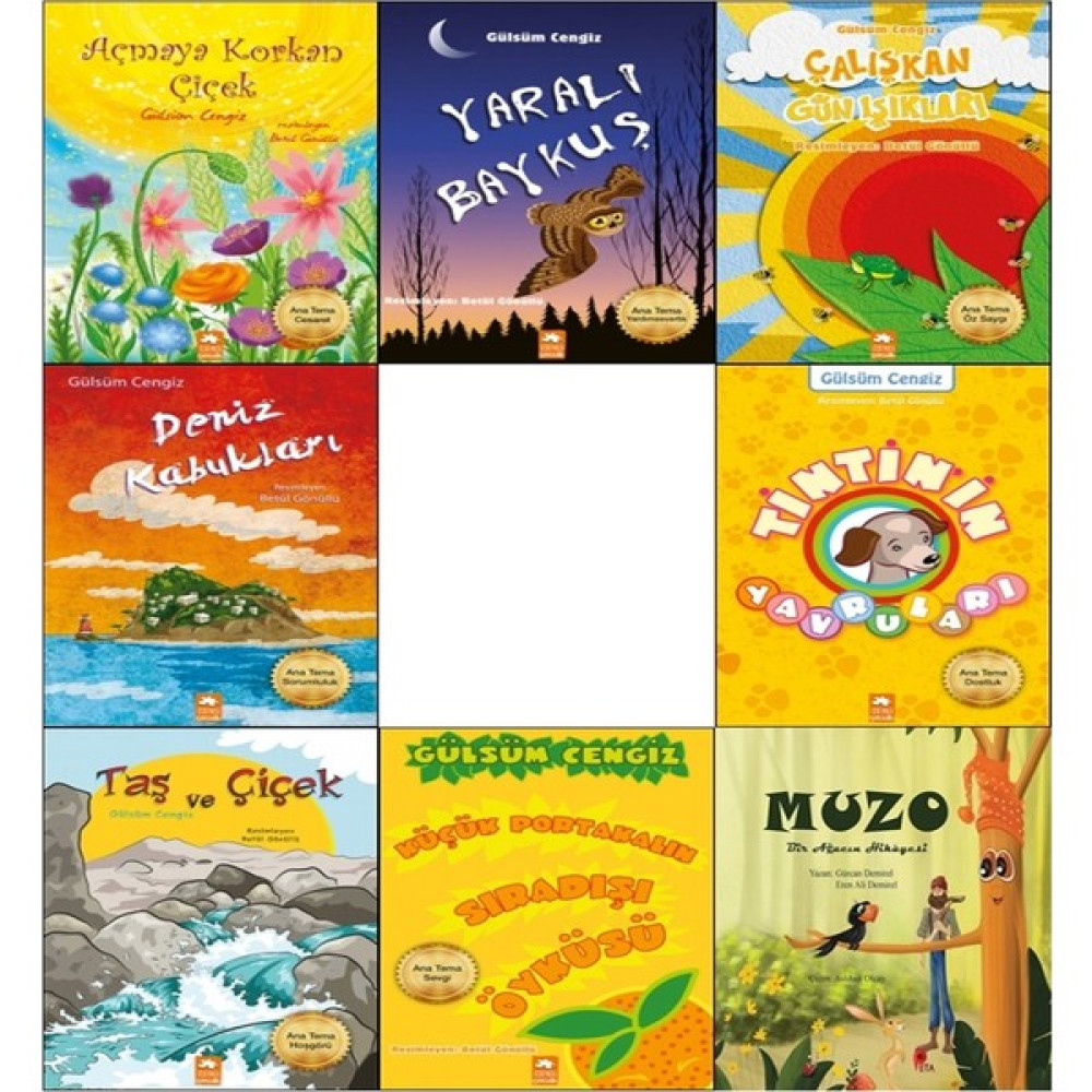 Gülsüm Cengiz 2. ve 3. Sınıf Için Temalı Hikaye Kitapları (7 Kitap) + Muzo Hikaye Kitabı Hediye Çocuk Öykü Fiyatı