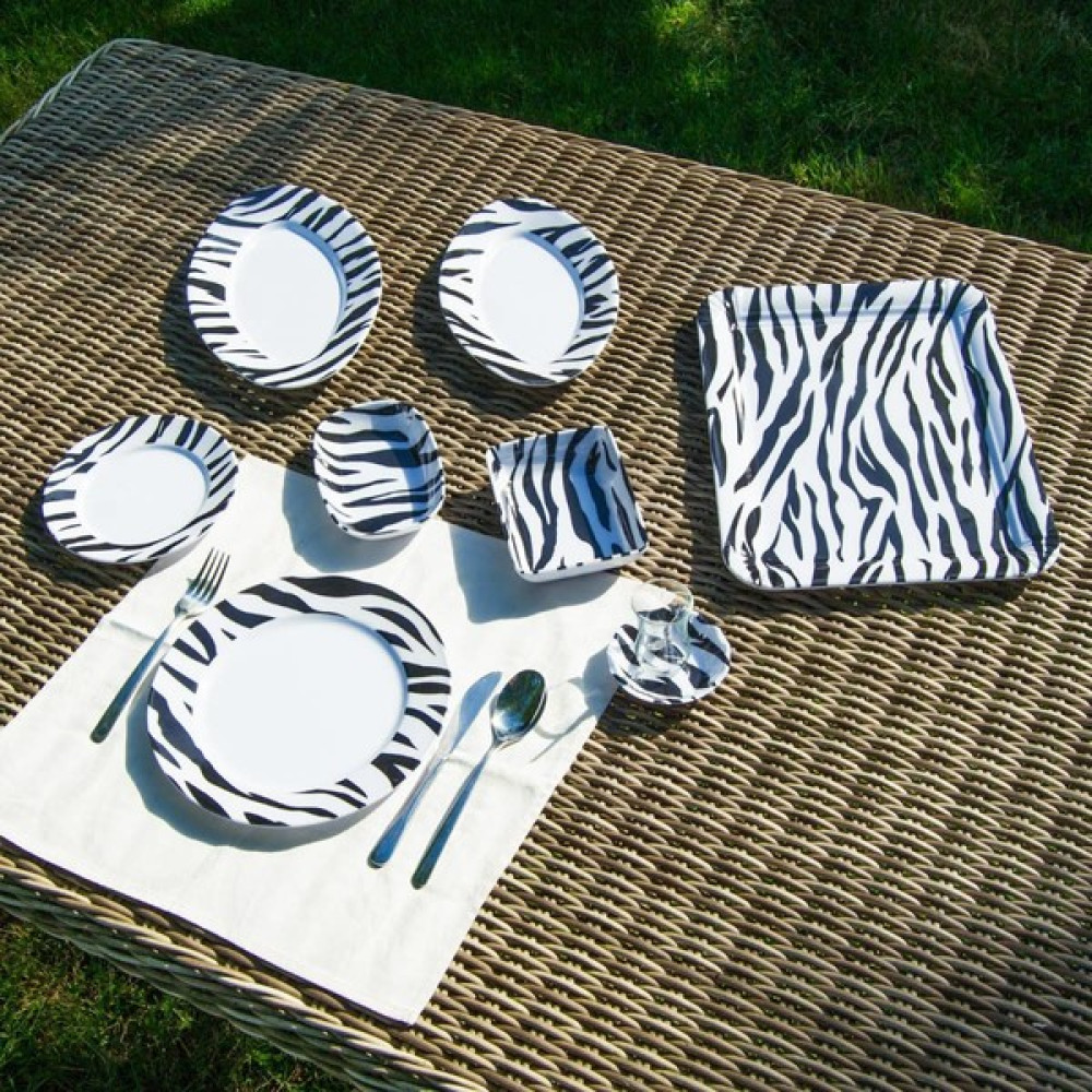 Gültaş Melamin 4 Kişilik 18 Parça Melamin Piknik Seti - Siyah Zebra Mangal & Barbekü Malzemeleri Fiyatı