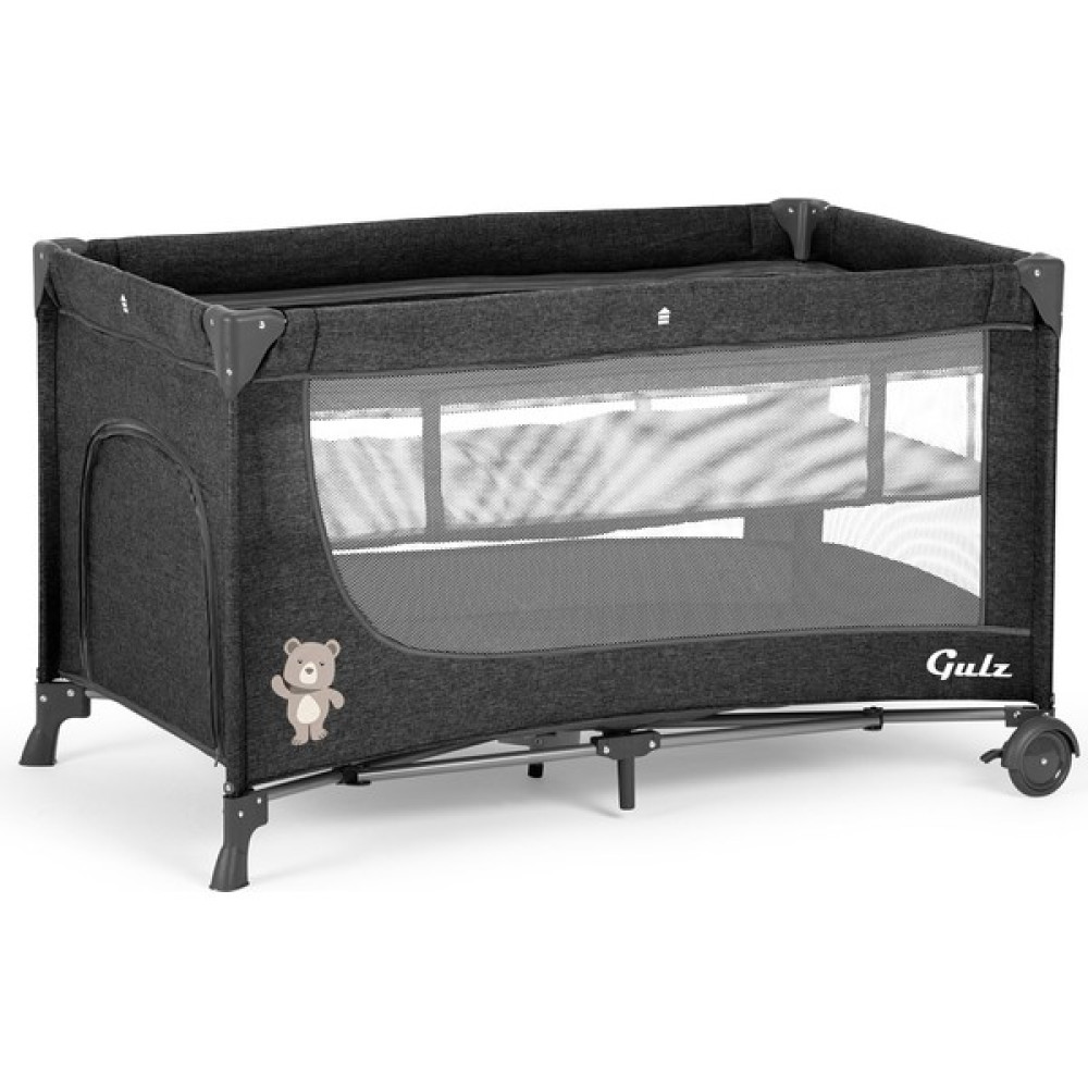 Gulz Lindo Oyun Parkı Bebek Beşik 70 x 120 cm - Dark Gray Park Yatak / Oyun Parkı Fiyatı