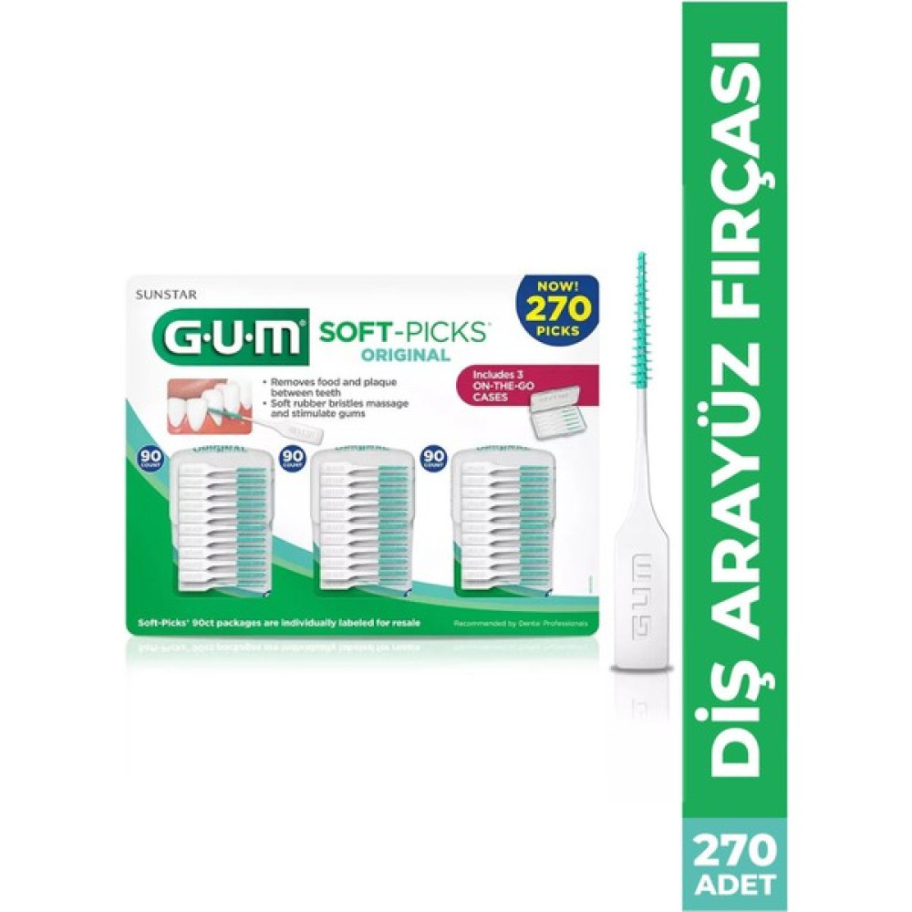 G.U.M Gum Soft Picks Ara Yüz Fırçası 270 Adet Diş Fırçaları Fiyatı