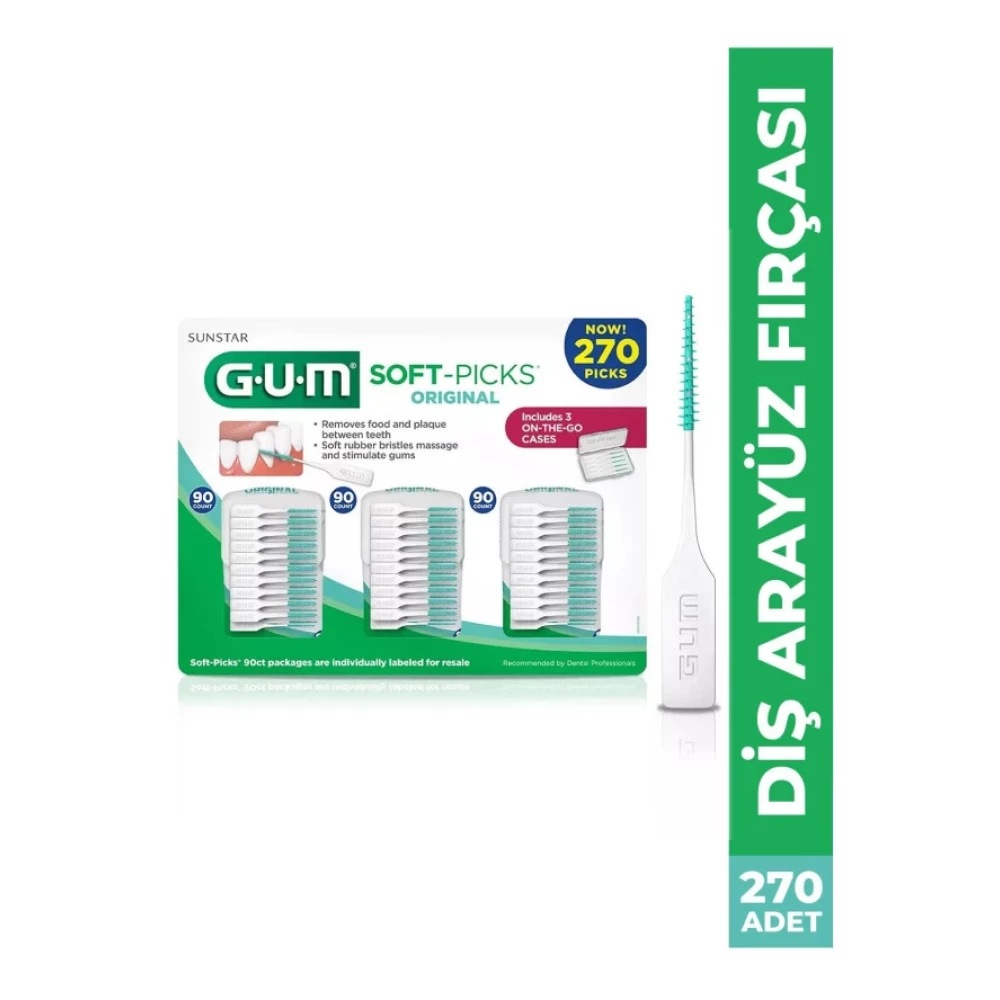 Gum Soft Picks Ara Yuz Fircasi 270 Adet Diş İpleri Fiyatı